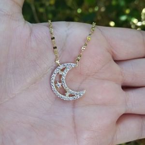 Tabitha Webb Crescent Moon Necklace Nib 